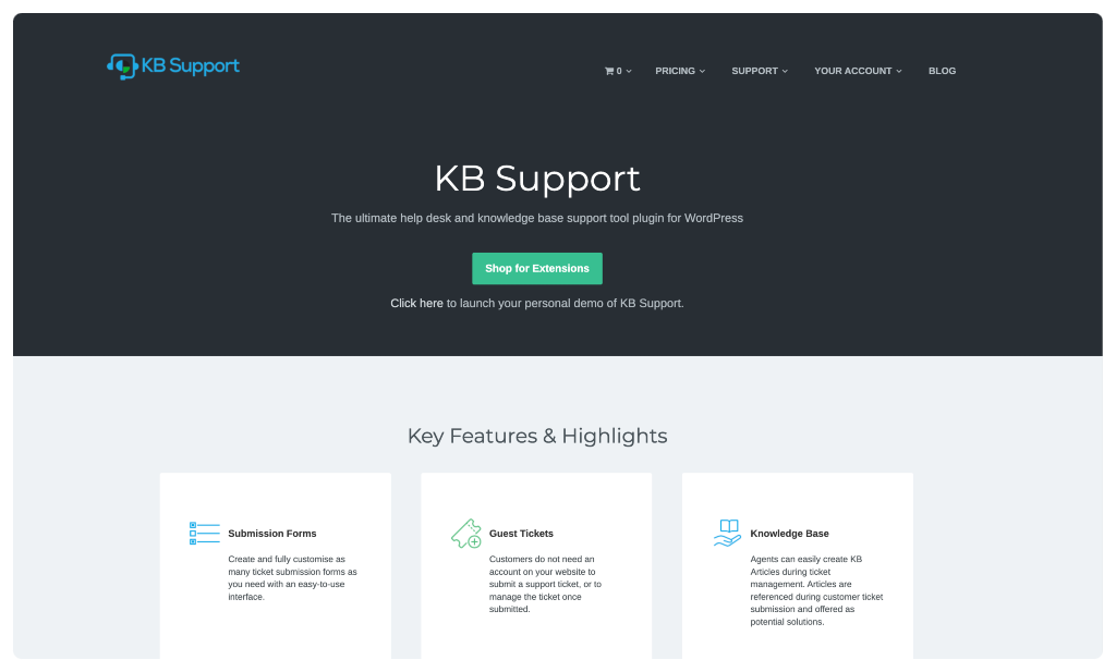 kb support it ticketing system for wordpress