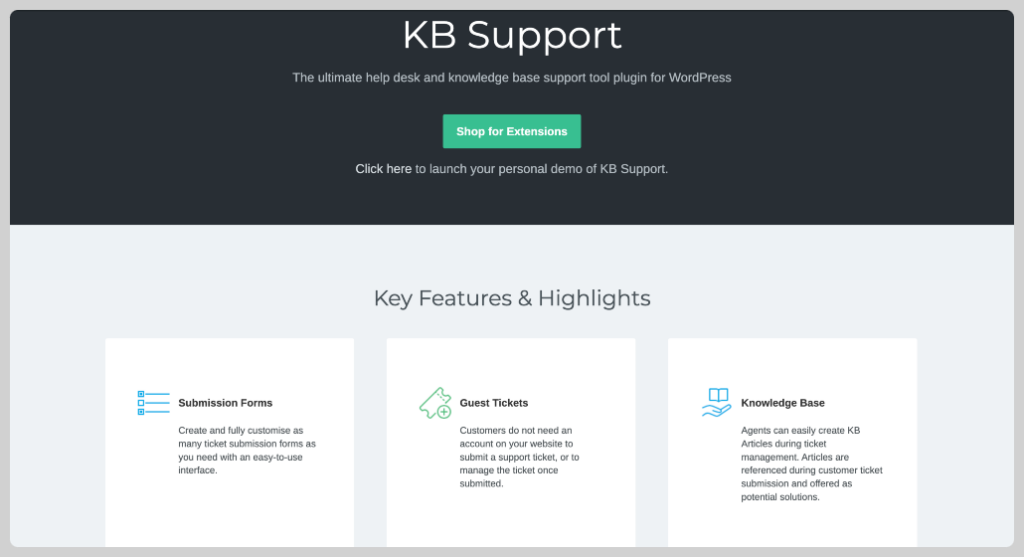 kb support technical documentation plugin for wordpress