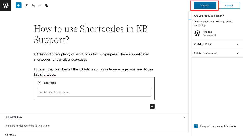publishing your kb articles